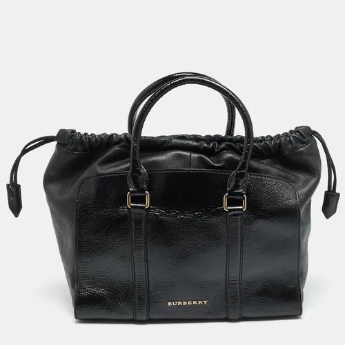 Burberry Dinton Medium Black Patent