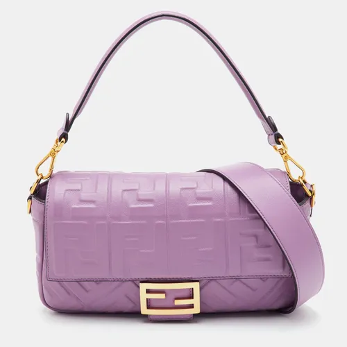Fendi Baguette Medium 2Way Purple FF