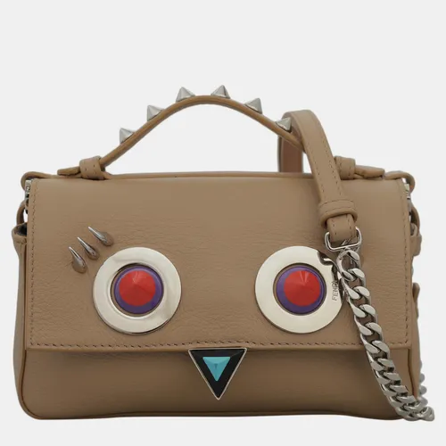 Fendi Hypnoteyes Double Micro Baguette Tan