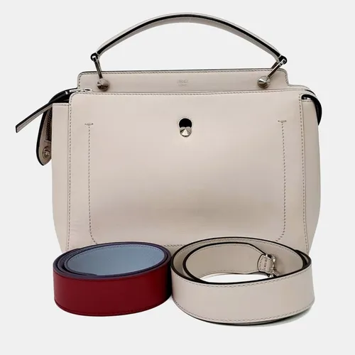 Fendi Beige Leather Dotcom Bag (8BN293)