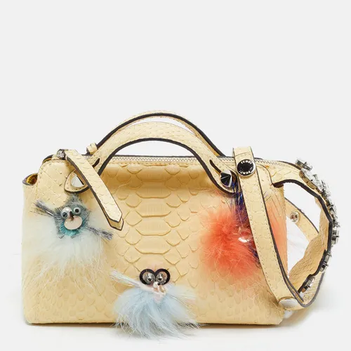 Fendi By The Way Mini Yellow Python