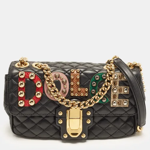 Dolce & Gabbana Lucia Studded Black
