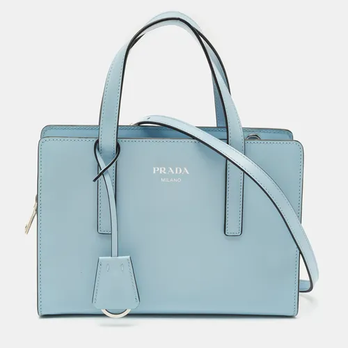 Prada Light Blue Brushed Leather Mini