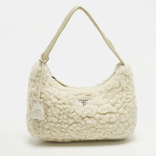 Prada Re-Edition 2000 Off White Shearling