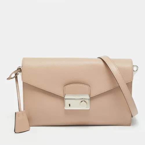 Prada Sound Flap Old Rose Saffiano Lux
