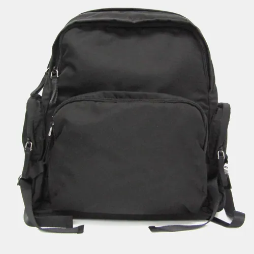 Prada Montagne Small Black Nylon Backpack