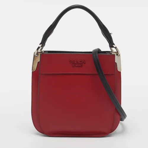 Prada Margit Red/Black Leather Crossbody