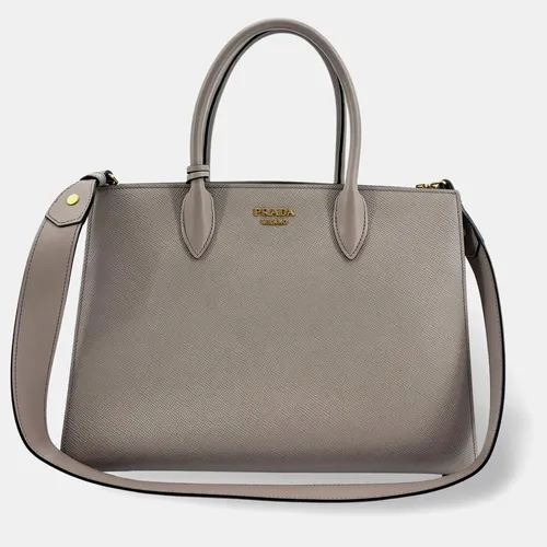 Prada Bibliotheque Accordion Medium Grey
