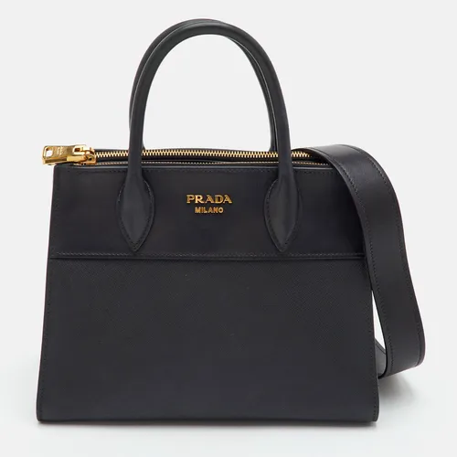 Prada Paradigme Black Saffiano Lux Leather