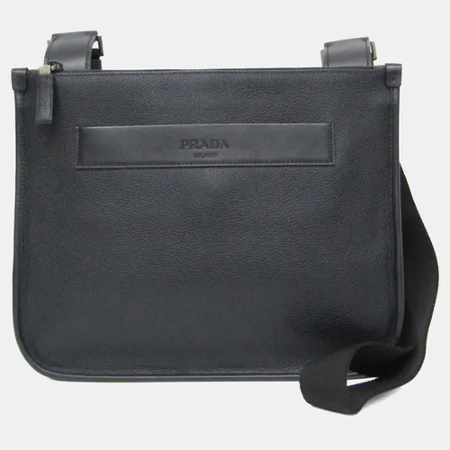 Prada Leather Messenger Bag Shoulder Bag