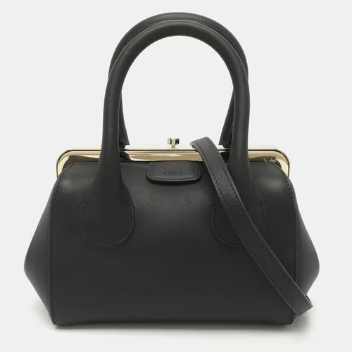 Chloe Joyce Black Leather Satchel