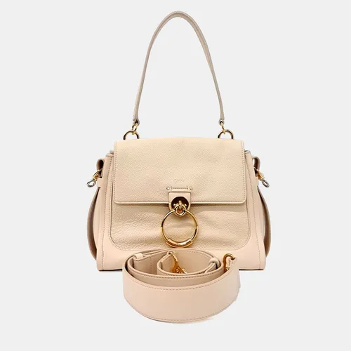 Chloe Leather Beige Tess Day Bag Small