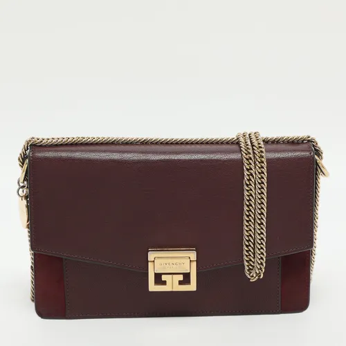 Givenchy GV3 Burgundy Suede and Leather