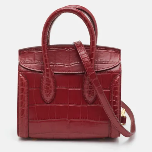 Alexander McQueen Heroine 21 Red Croc