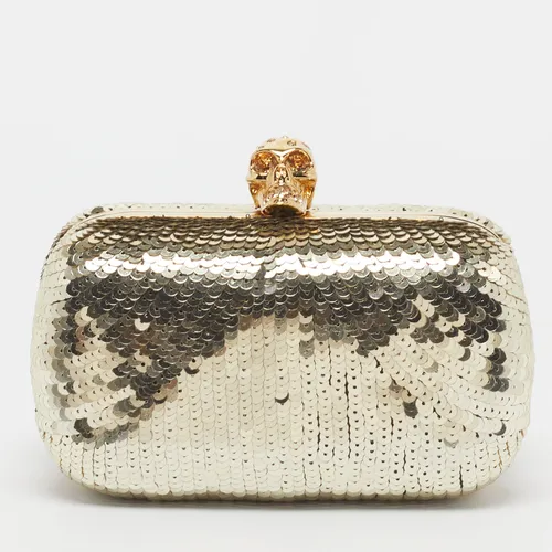 Alexander McQueen Skull Crystal Gold