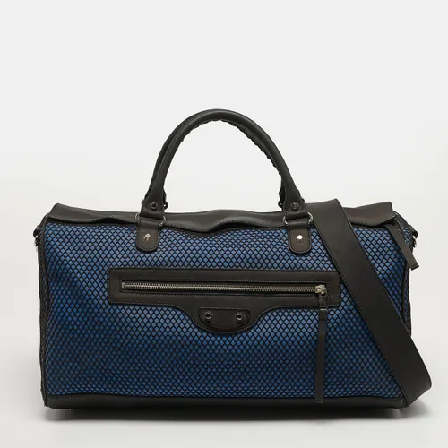 Balenciaga Squash Blue/Black Mesh Nylon