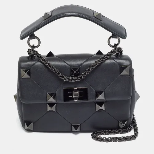 Valentino Roman Stud Spike Medium Black