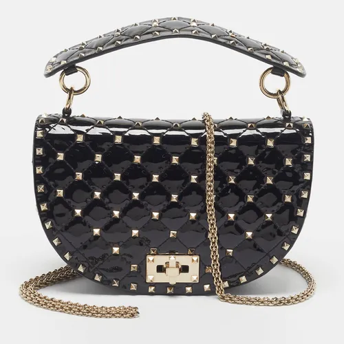 Valentino Rockstud Spike Halfmoon Black