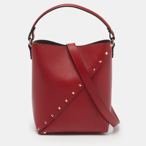 Valentino Rockstud Wispy Red Leather