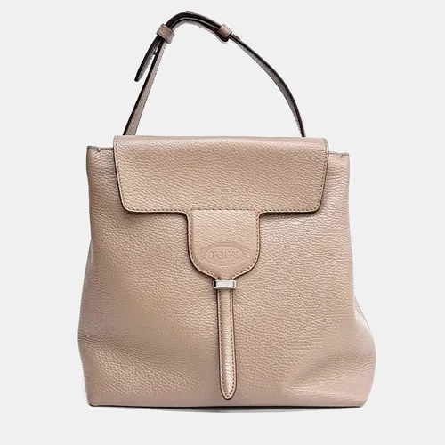 Tod's Brown Leather Joy Bag Small