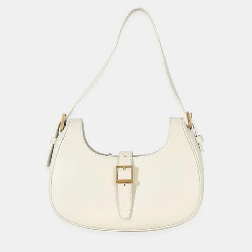 Saint Laurent Le Fermoir Hobo Small Cream
