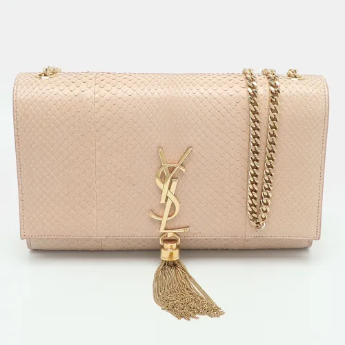 Saint Laurent Kate Medium Pink Python