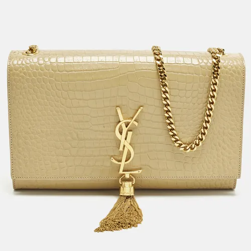 Saint Laurent Kate Tassel Medium Beige