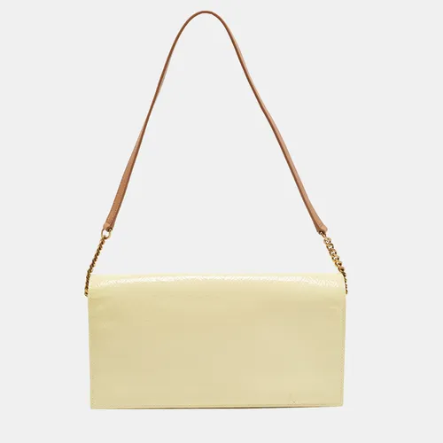 Saint Laurent Le Monogramme Cream Embossed