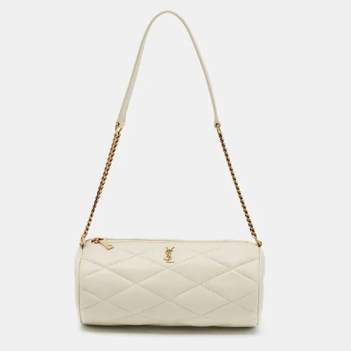 Saint Laurent Sade Tube White Matelasse