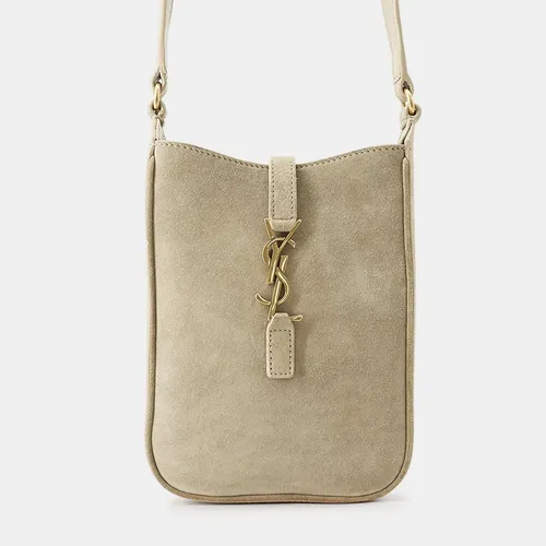 Saint Laurent Le 5 A 7 Vertical Mini Beige