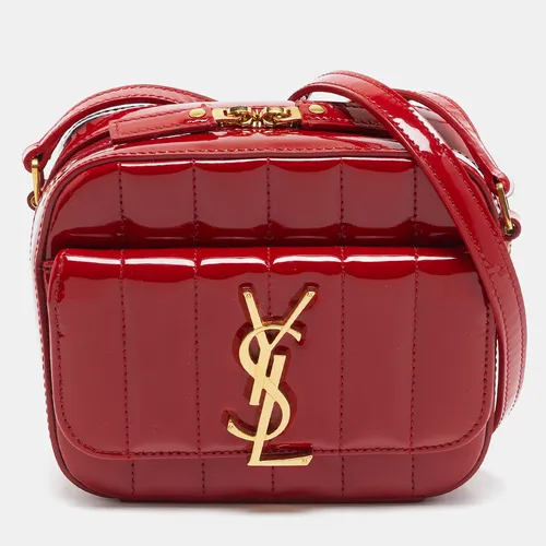 Saint Laurent Vicky Mini Red Matelasse