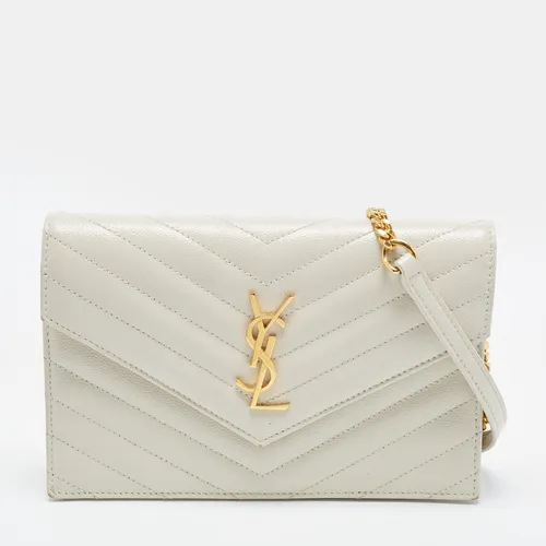 Saint Laurent Cassandre Envelope Off White