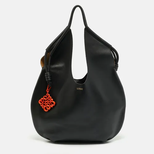 Loewe Paseo Black Leather Tote