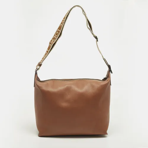 Loewe Cubi Brown Leather Shoulder Bag