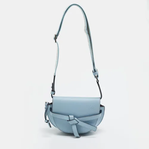 Loewe Gate Mini Light Blue Leather