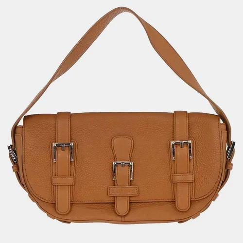 Loewe Shoulder Brown Grained Leather