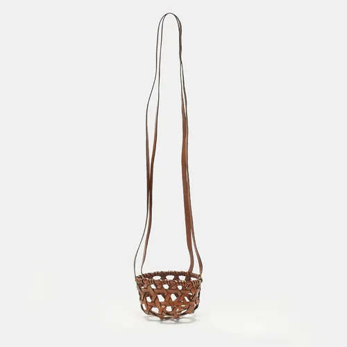 Loewe Candle Brown Leather Basket Bag