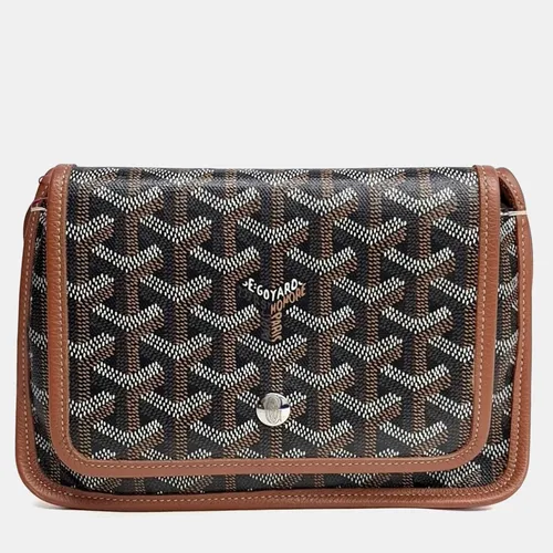 Goyard Plume PM Black Brown Goyardine