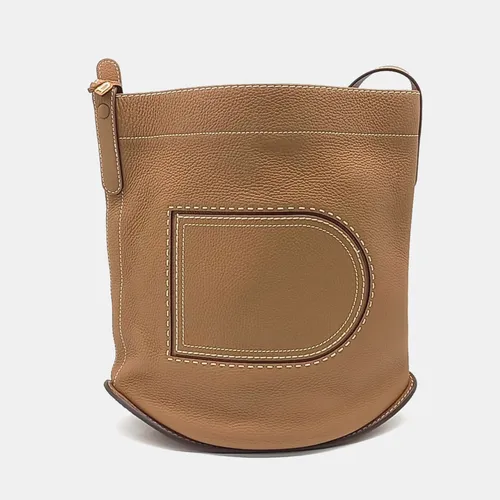 Delvaux Brown Leather Pin Shoulder bag