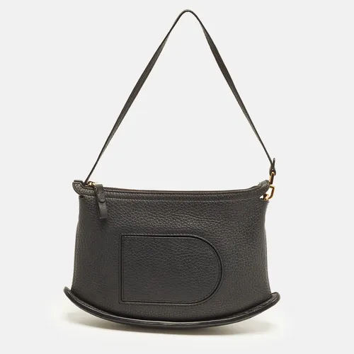 Delvaux Pin Mini Black Leather Shoulder Bag