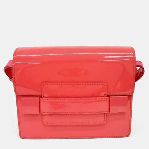 Delvaux Madame Mini Red Patent Leather Shoulder Bag