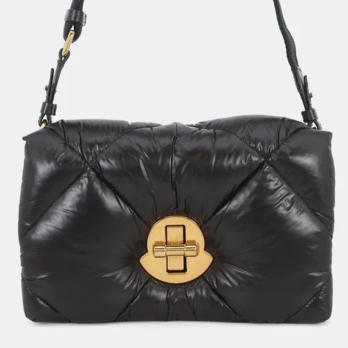 Moncler Puff Small Black Nylon Shoulder Bag