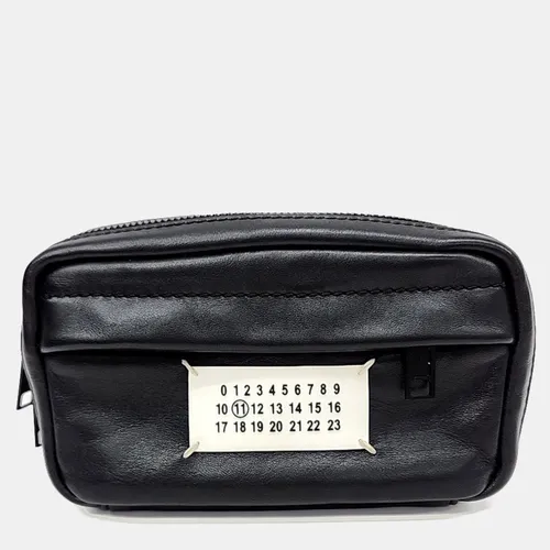 Maison Margiela Glam Slam Black Lambskin Leather Bum Bag