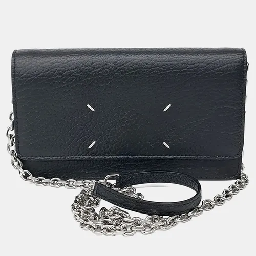 Maison Martin Margiela Black Leather chain crossbody bag