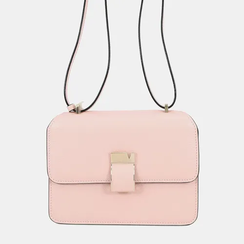Valextra Noro Small Pink Calfskin Leather Shoulder Bag