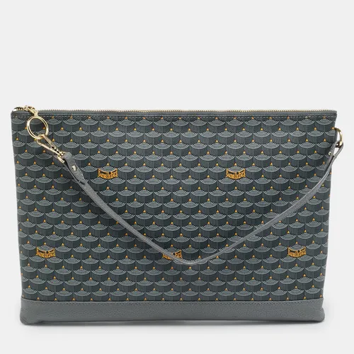Faure Le Page Gris Acier Scale Coated Canvas Pochette Zip 33