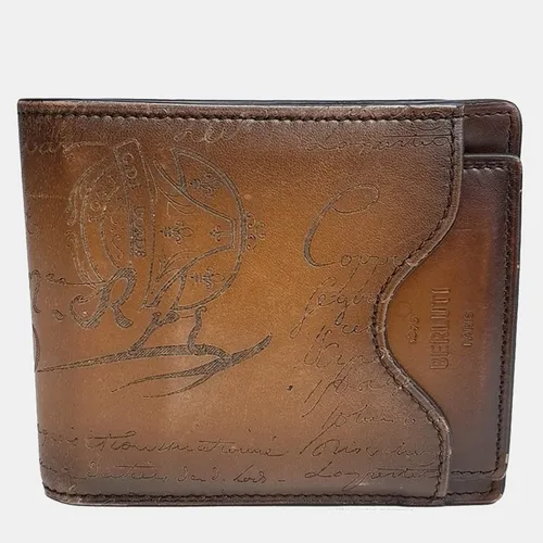 Berluti Scritto Bifold Brown Leather Wallet