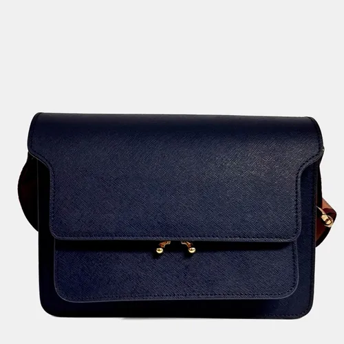 Marni Blue Leather Marni Trunk Bag