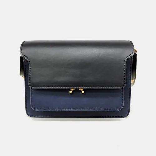 Marni Leather Black/Navy Trunk Bag