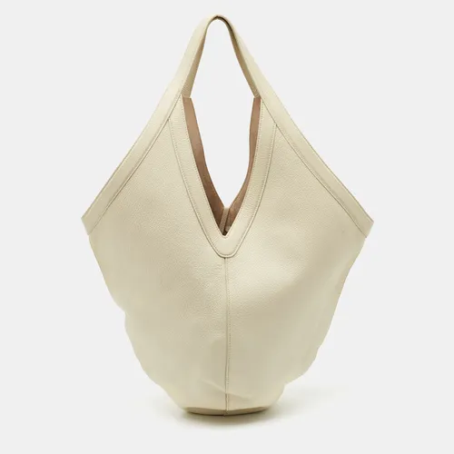 Mansur Gavriel Soft M Off White Leather Hobo